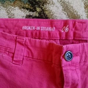 Broken in straight khakis by Gap size 6