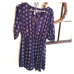 Blue Anchor Dress