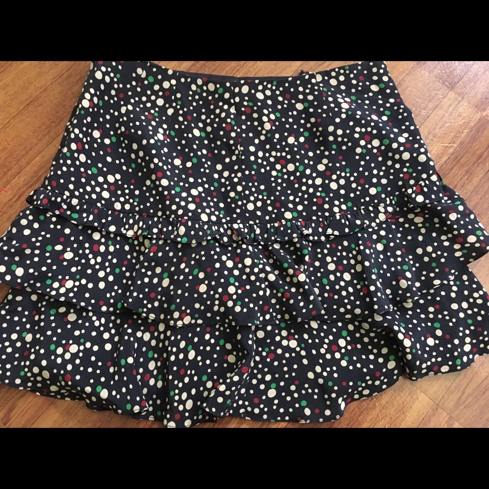 Nanette lepore mini ruffle skirt size 0