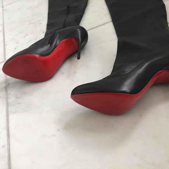 Christian louboutin thigh high leather boots - Picture 4 of 5