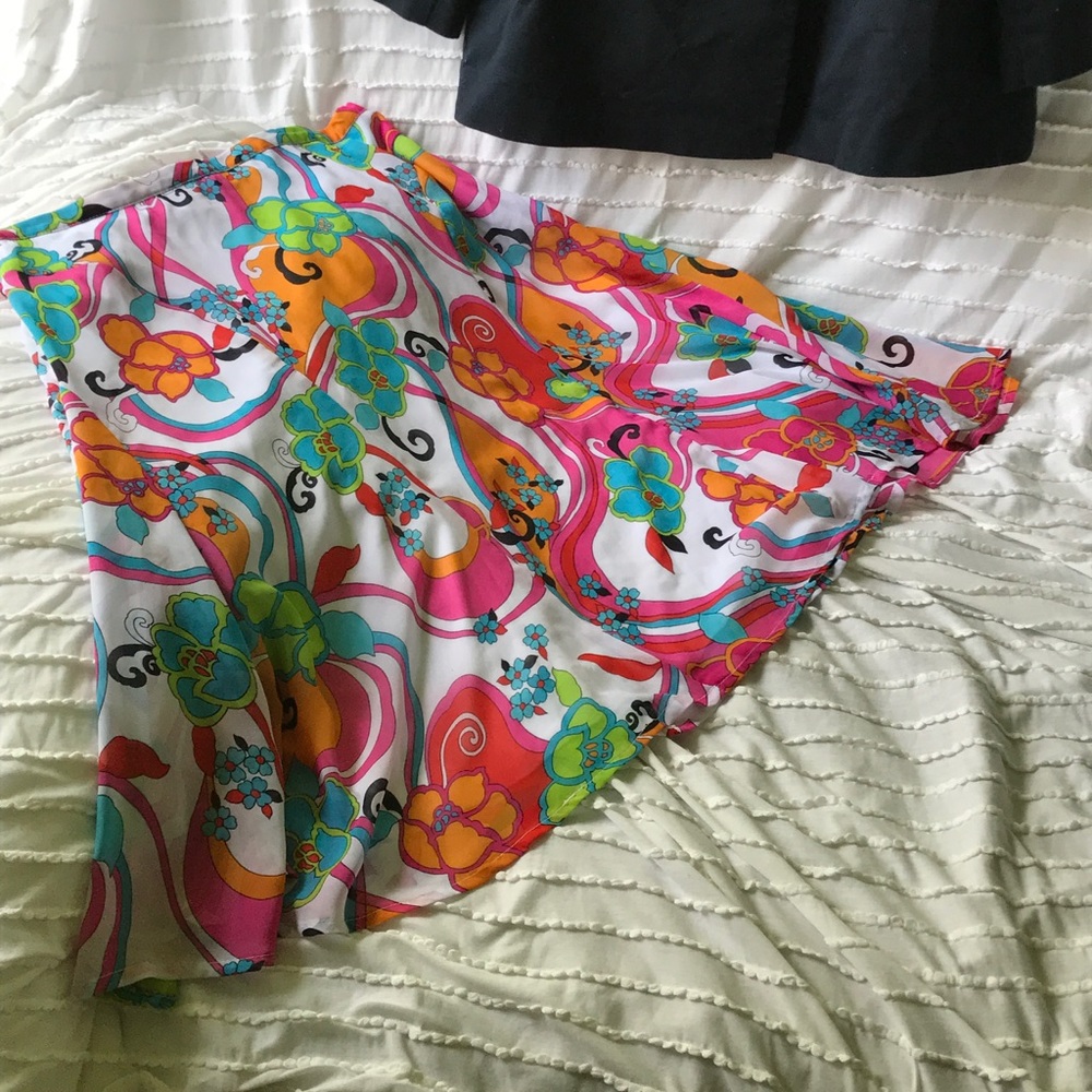 Plus Size Floral Skirt