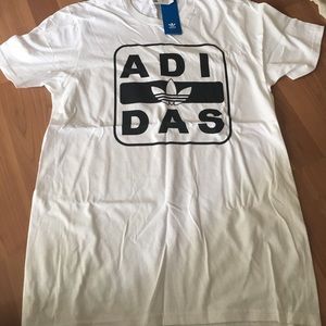 Adidas originals x urban outfitters white tee