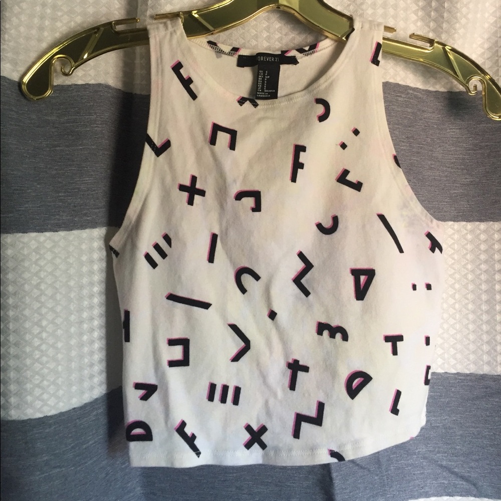 Crop Top Slightly TyeDyed Shirt