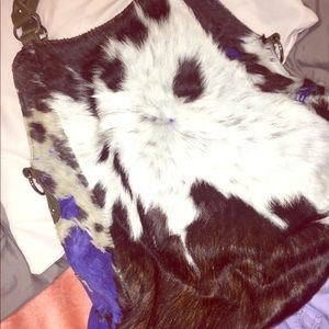 Terra cotton 100% Cow hide purse