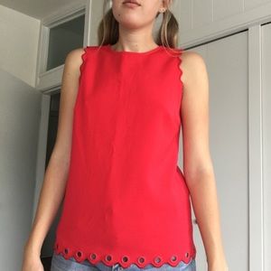 J. Crew Washer Trimmed Tank