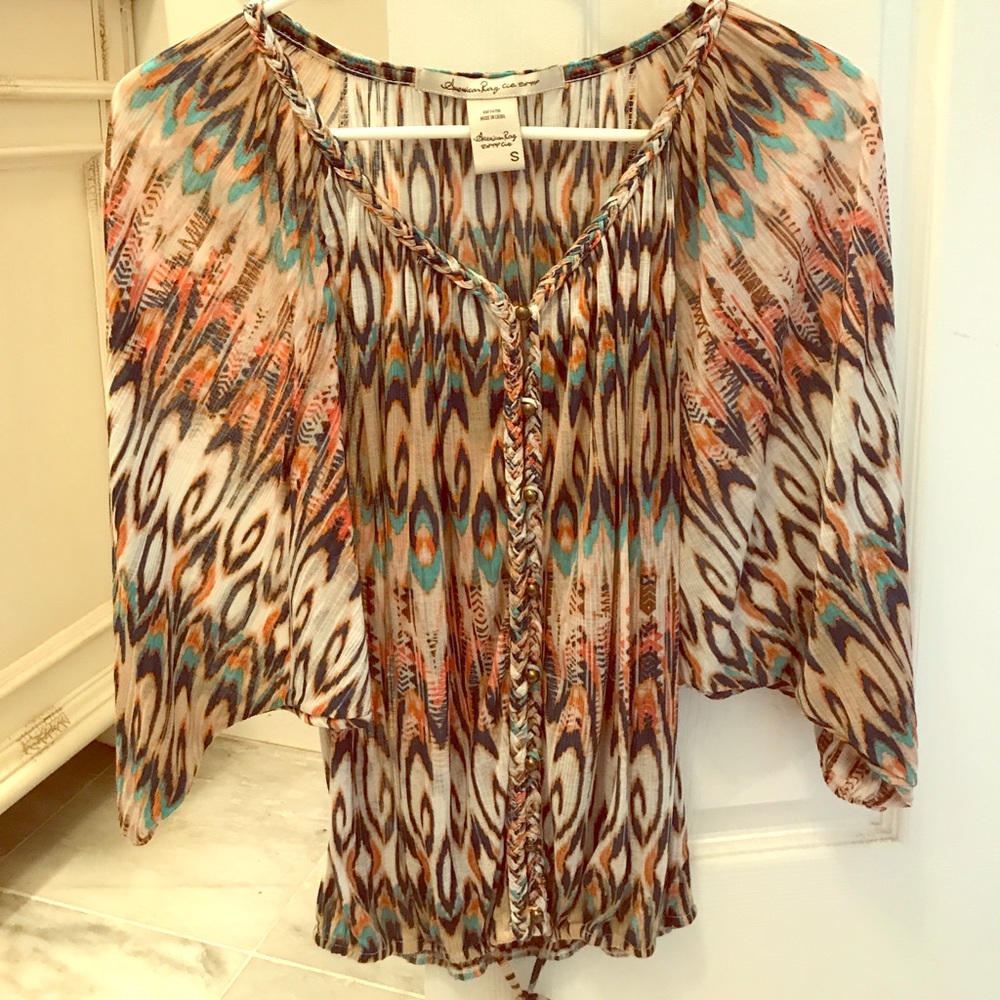 American Rag quarter-length blouse