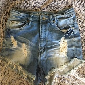 MACHINE HIGH WAISTED SHORTS