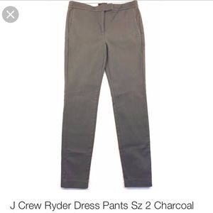 J Crew Ryder Pant - Charcoal
