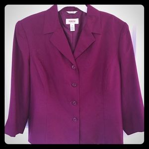 TALBOTS PETITE PURE SILK JACKET/BLAZER SZ 12
