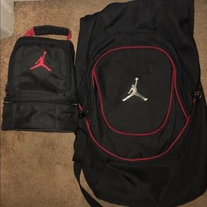 Jordan backpack & lunch box