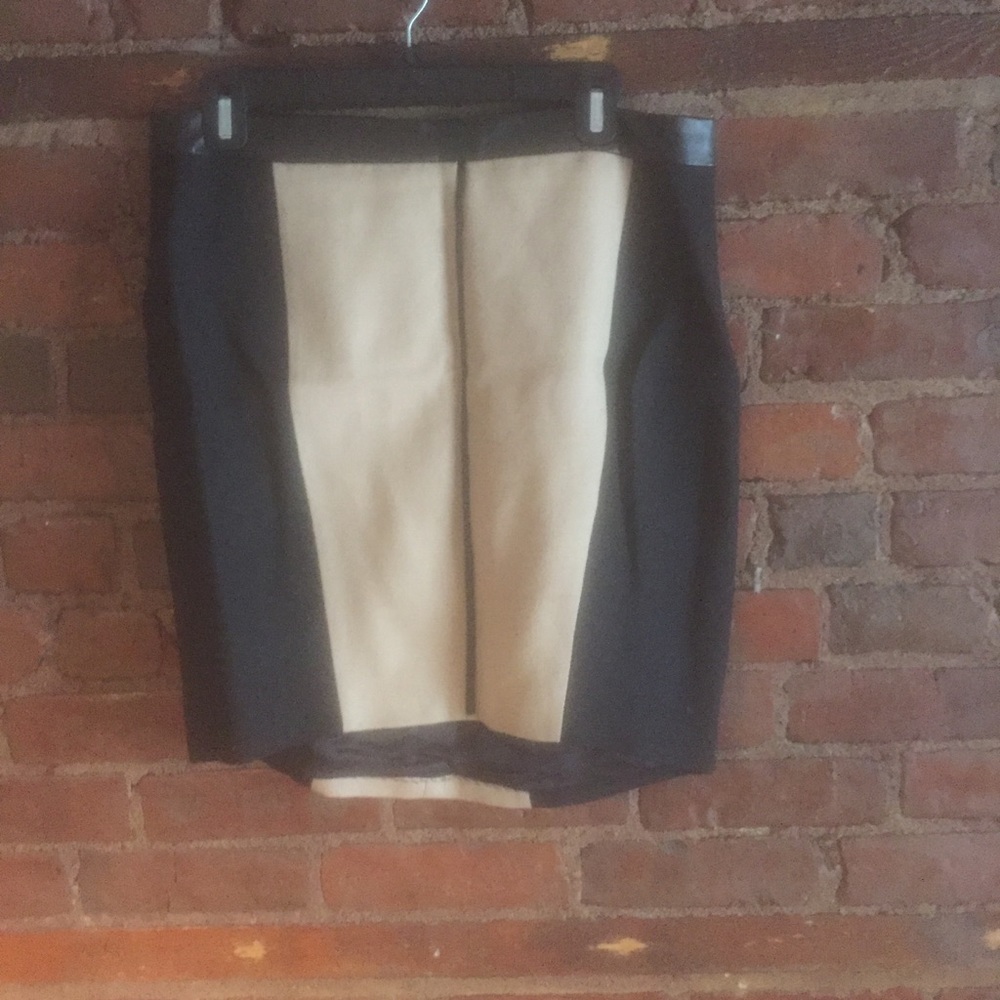 Zara chic leather skirt