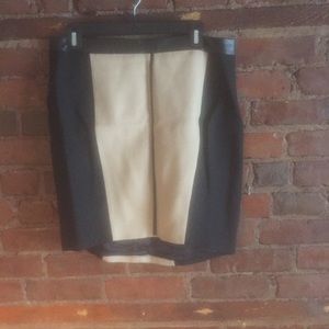 Zara chic leather skirt