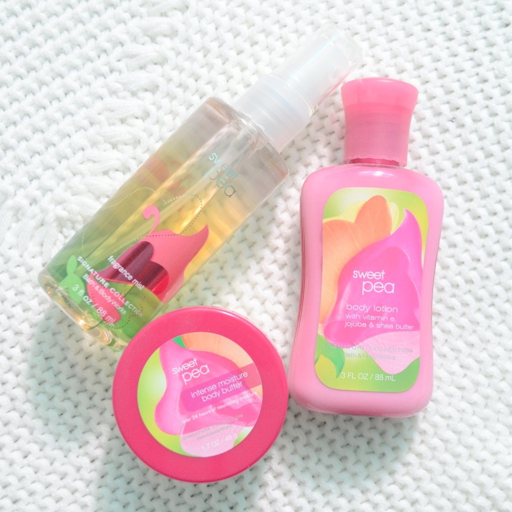 Bath & Body Works Sweet Pea Travel Set