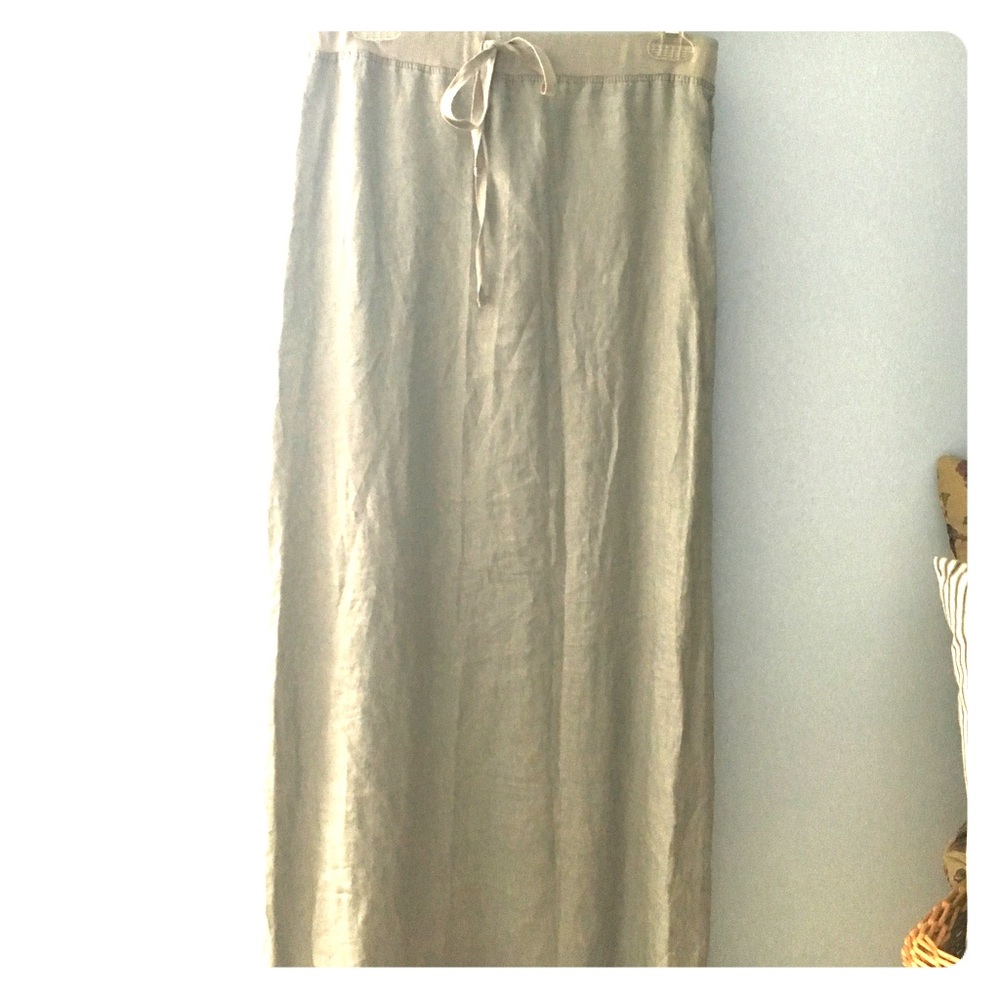 Max Studio Linen Maxi Skirt
