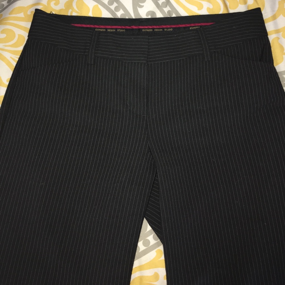Express Editor pinstripe dress pants