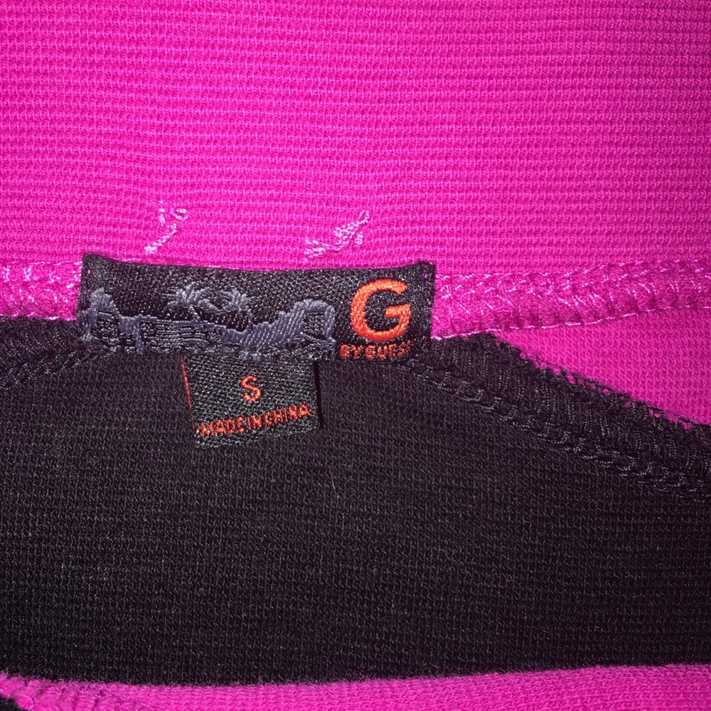 Small G by guess raspberry strapless party dress. - Picture 3 of 4