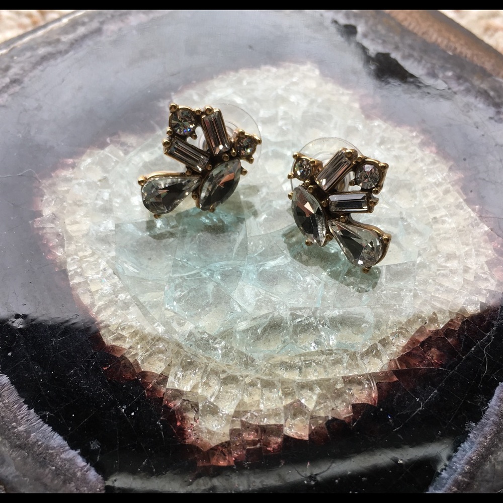 JCrew Crystal Geo Studs