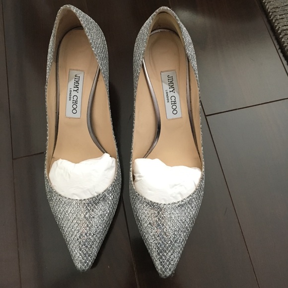 Jimmy Choo Shoes - Jimmy Choo silver evening pumps