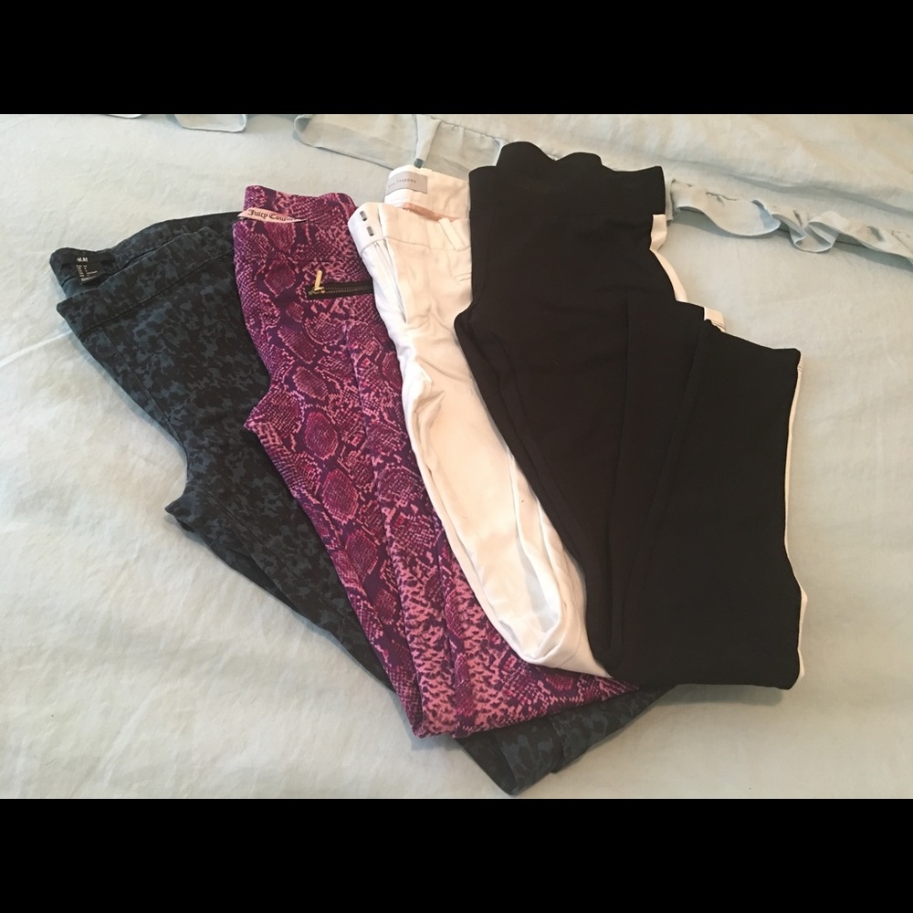 4pc mixed lot of  pants size XS. Gap , H&M etc.