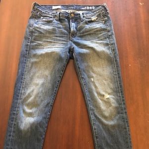 Gap distressed sexy boyfriend jeans