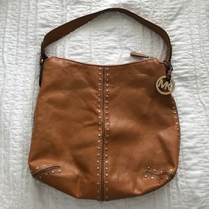 Michael Kors Shoulder Bag - Caramel leather