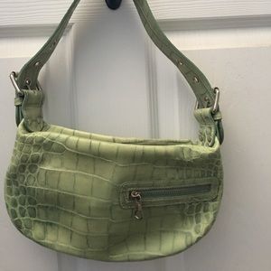Green shoulder bag
