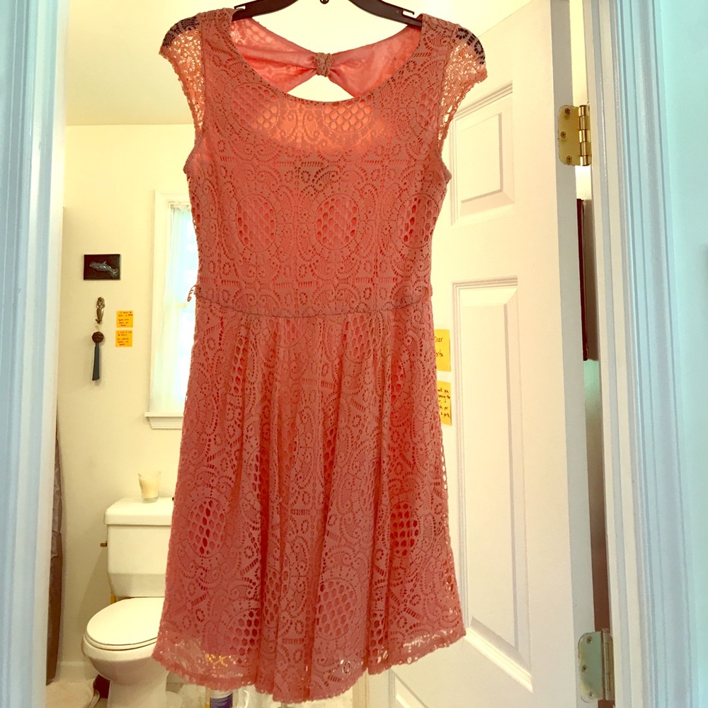 BCX coral dress