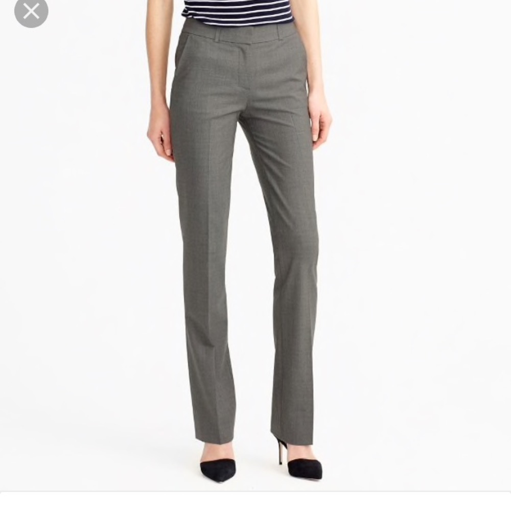 j crew size 6 black slacks