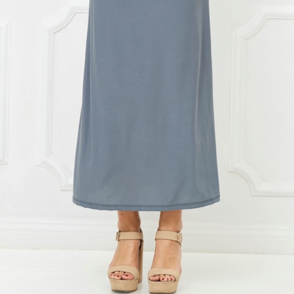 Just arrived Bellino fold over maxi skirt teal - Picture 4 of 8