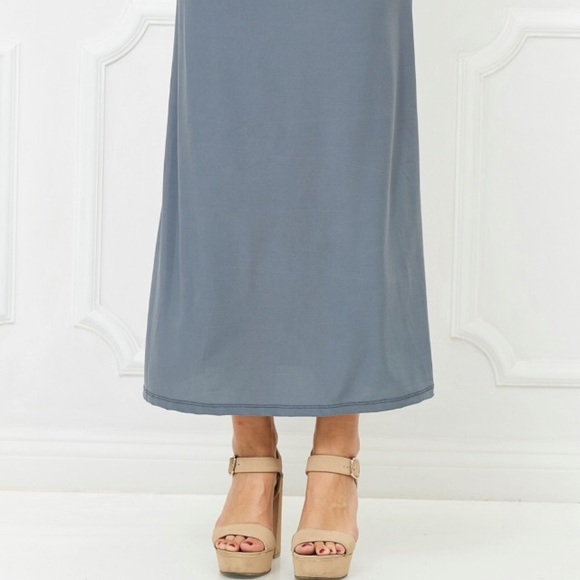 Just arrived Bellino fold over maxi skirt teal - Picture 4 of 8