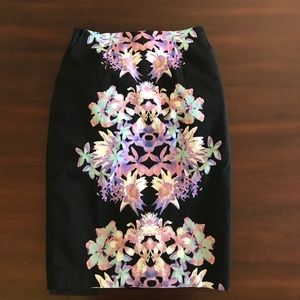 Missimo floral pencil skirt
