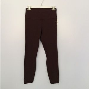 Maroon Lululemon Leggings high wasted