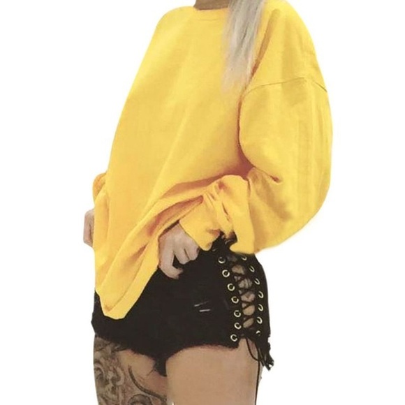 Distressed lace up shorts - Picture 2 of 5