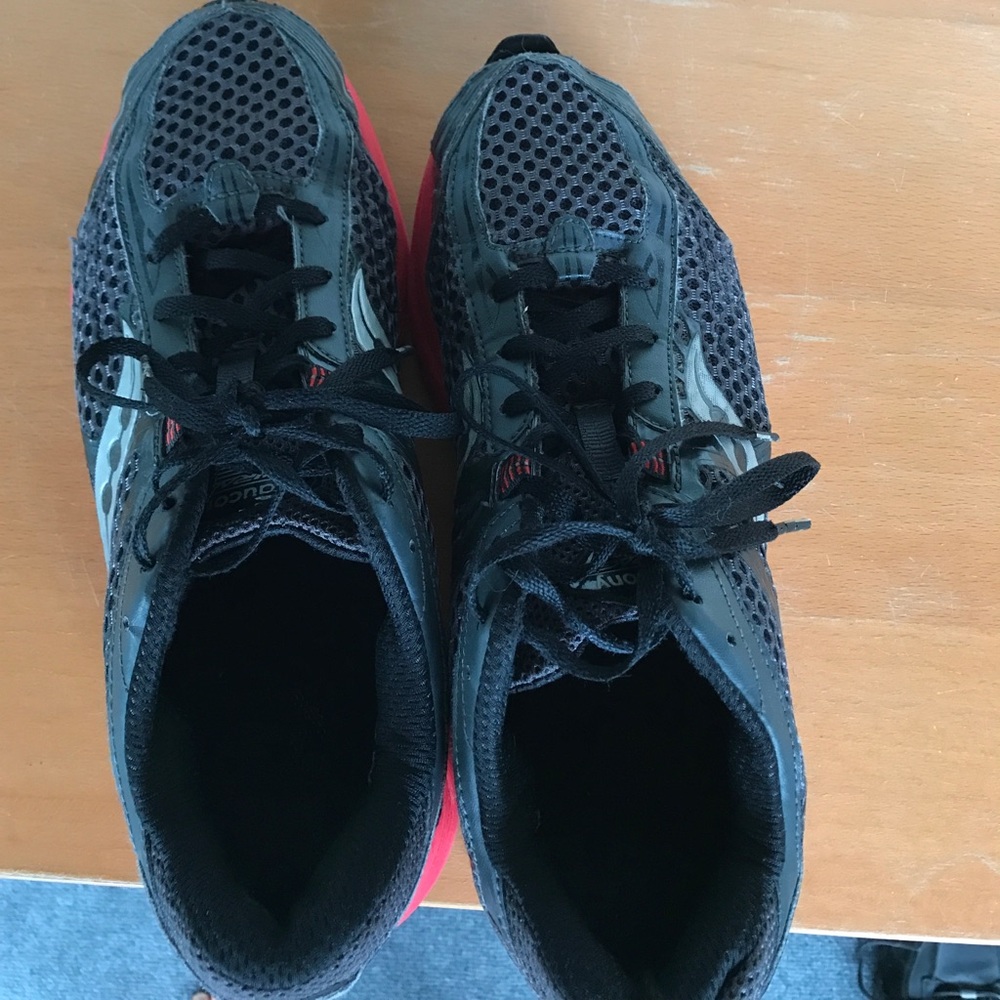 running shoes.