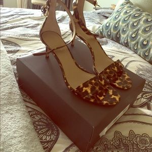 Ann Taylor Leopard Patent Heels