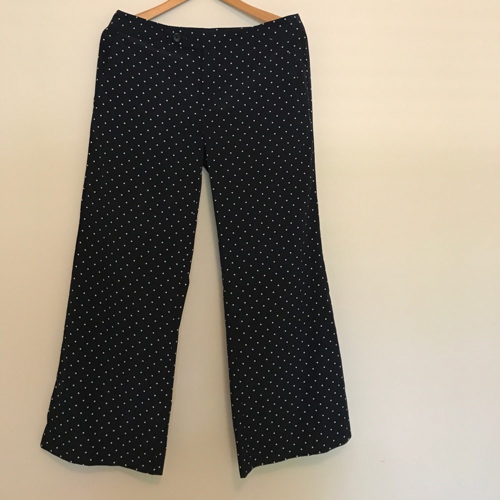 BANANA REPUBLIC navy wide-leg pants