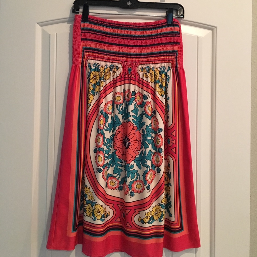 Strapless summer dress