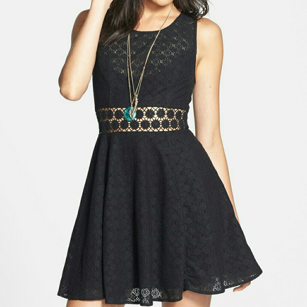 Free people daisy waist skater dress