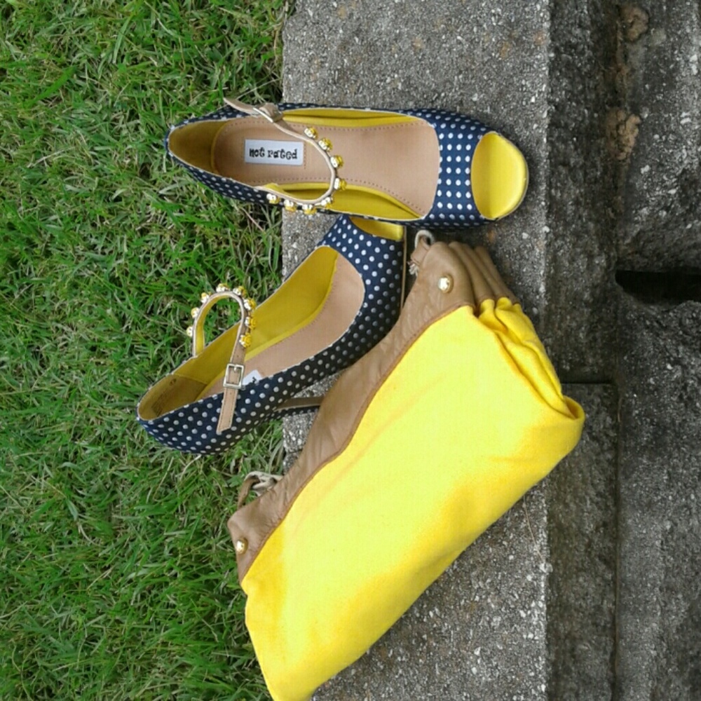 open toe polka dot pumps