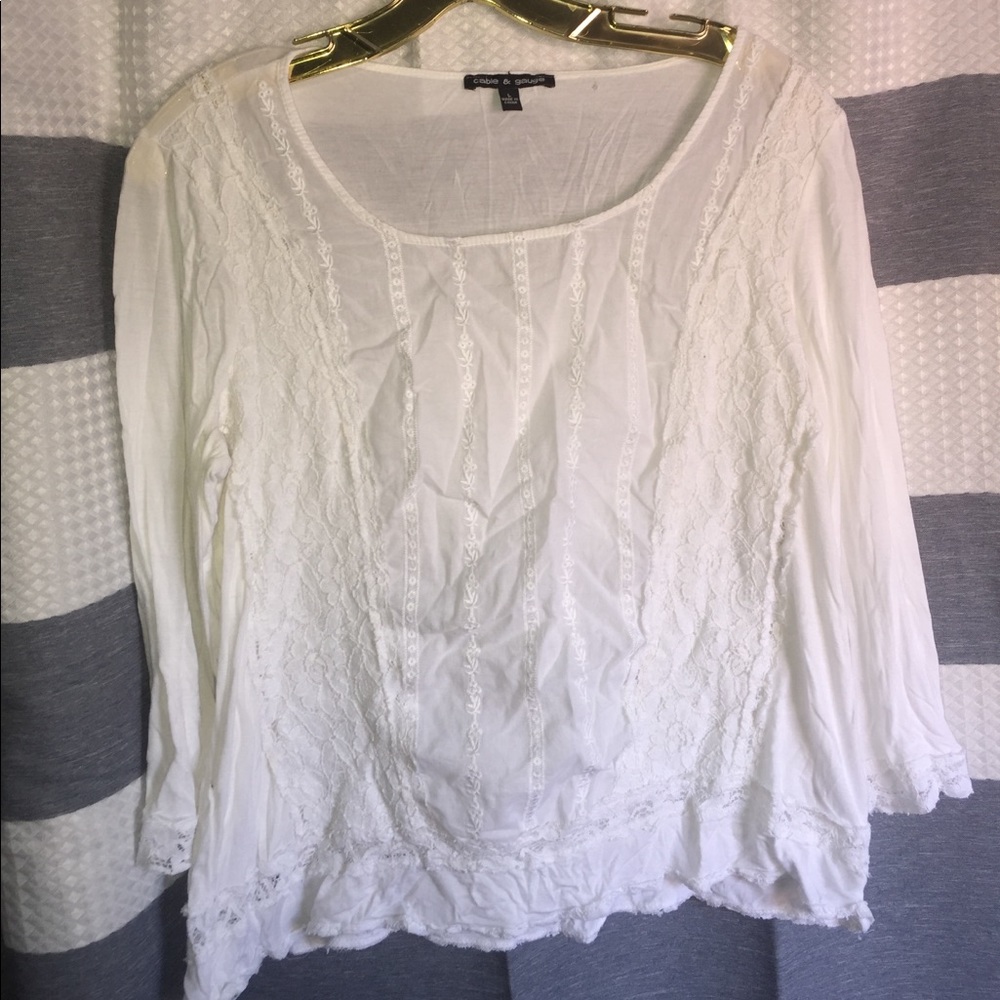 White Boho Blouse
