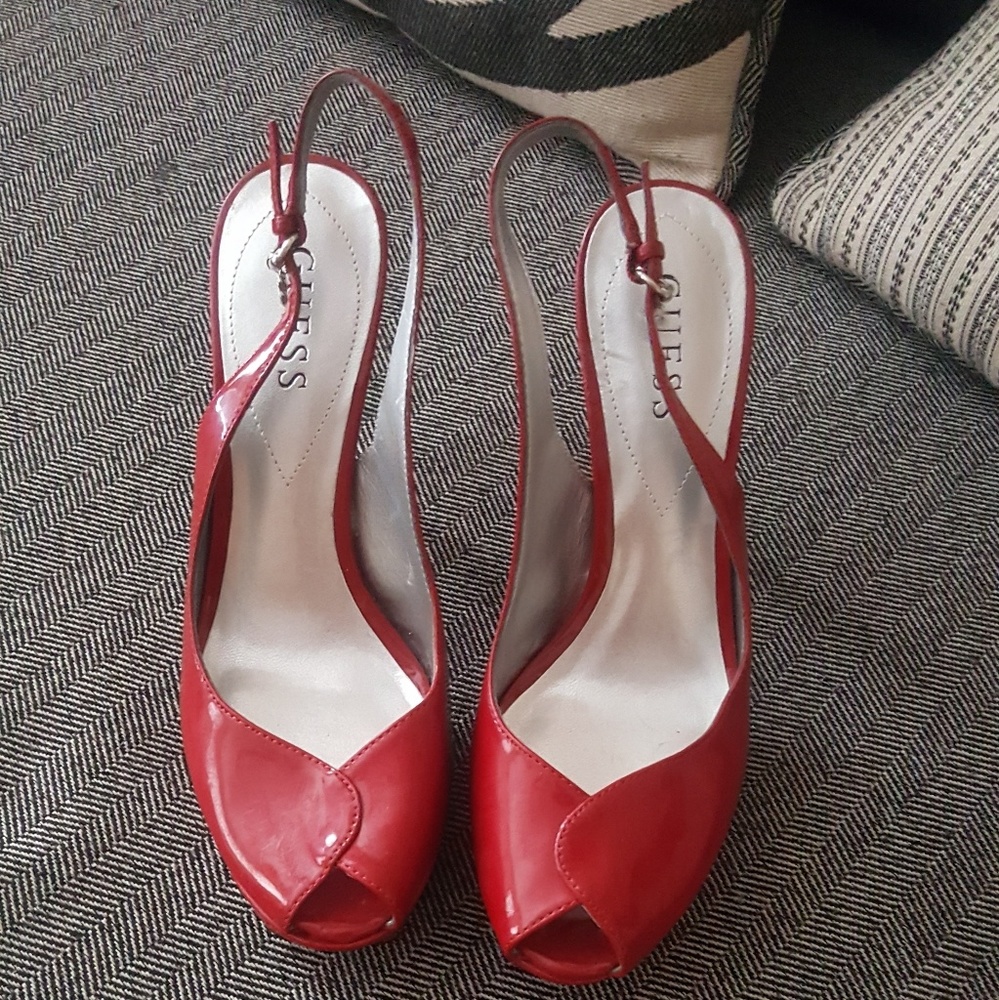 Red heels by Guess