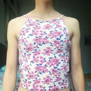 F21 Floral crop top
