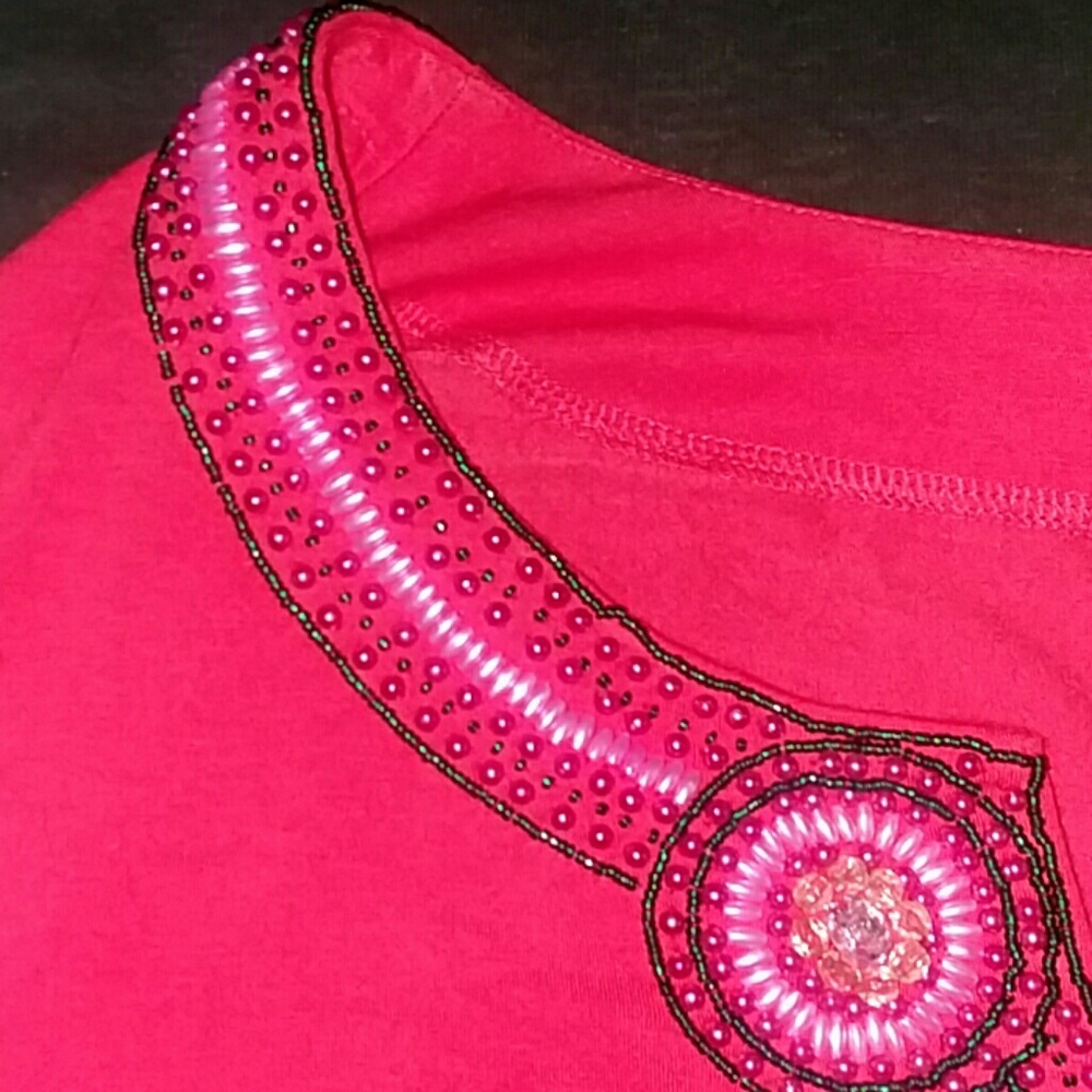 AVENUE COLLECTION Embroiled collar dress - Picture 2 of 4