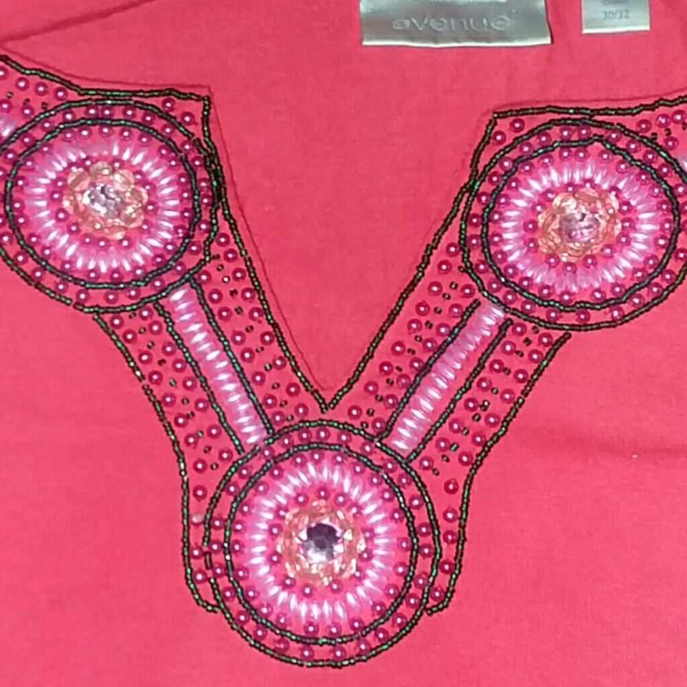 AVENUE COLLECTION Embroiled collar dress - Picture 3 of 4