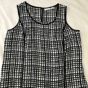 Liz Claiborne tank, black/white size XL