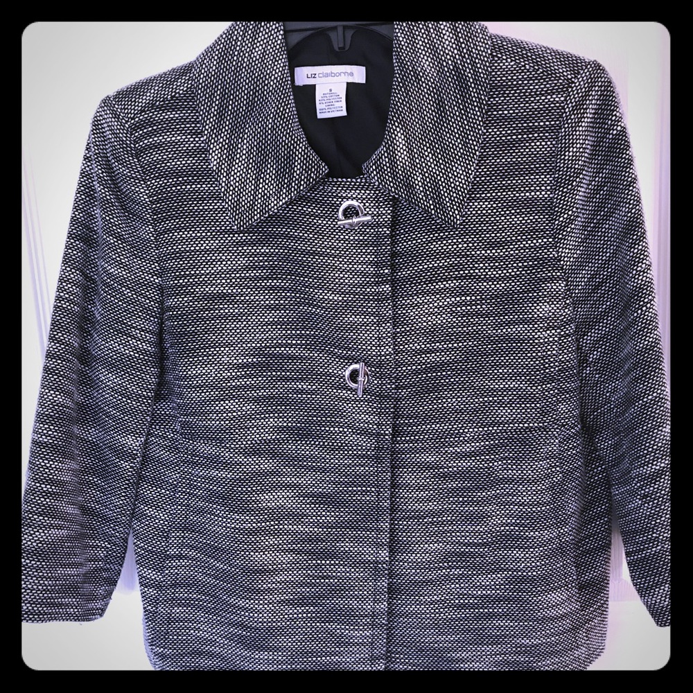 LIZ CLAIBORNE SWING STYLE LINED JACKET SZ S