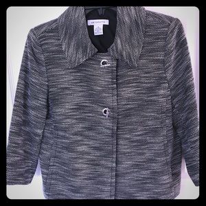 LIZ CLAIBORNE SWING STYLE LINED JACKET SZ S