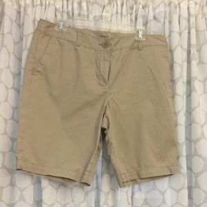 Ann Taylor Loft Bermuda Shorts- khaki - 10