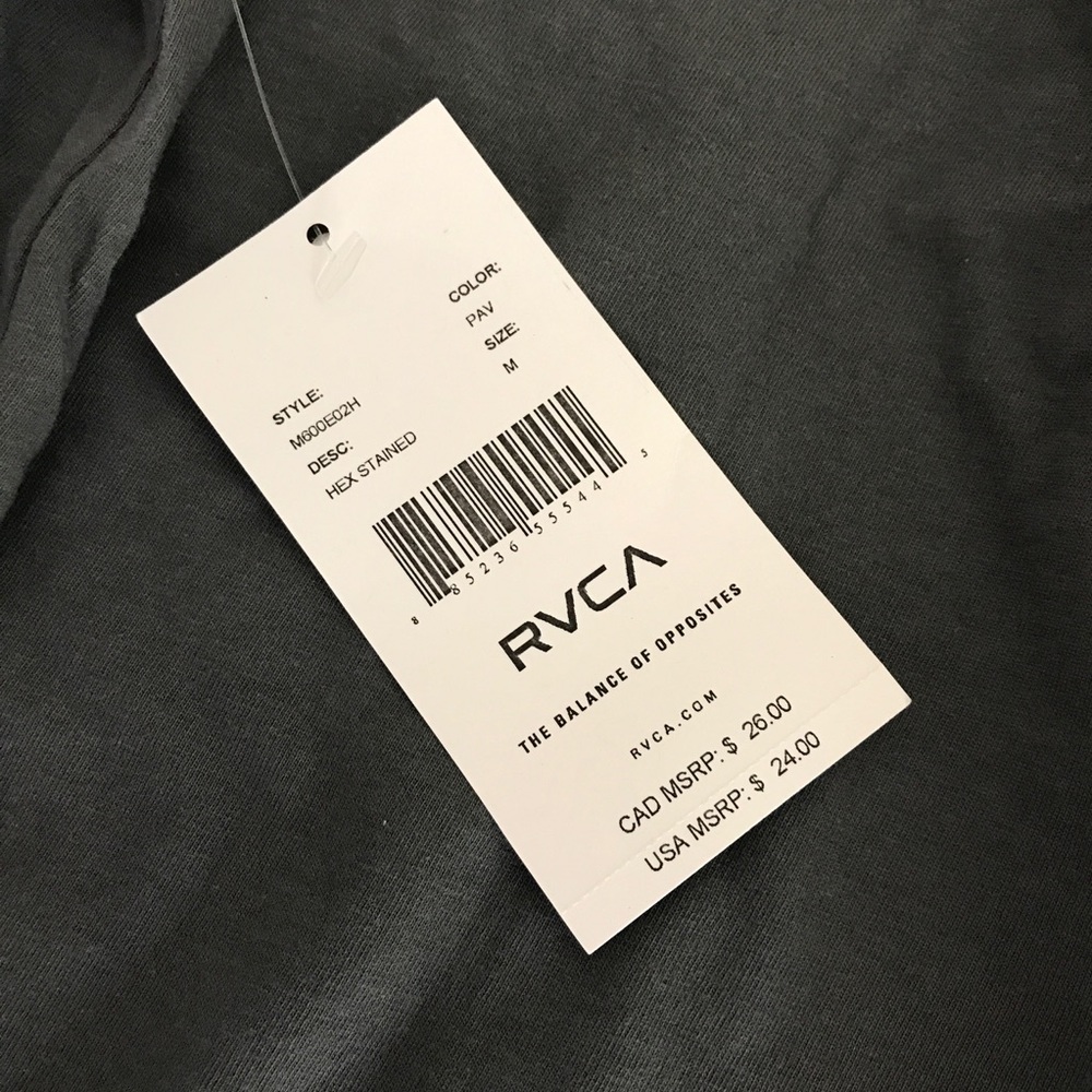 RVCA tee new with tags sizes M L XL - Picture 2 of 6