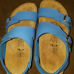 ⛱NIB RARE RARE👣~See Bottoms~👣Blue Birkenstocks⛱